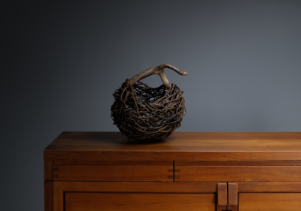 Wicker and Sauvage Oak Basket: