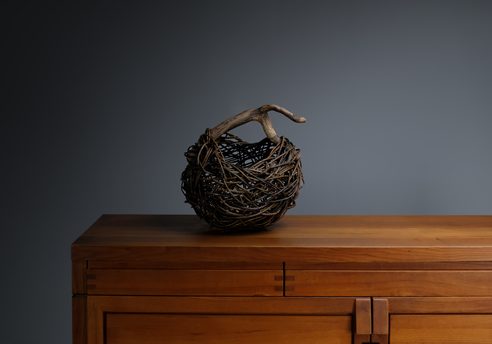Wicker and Sauvage Oak Basket: