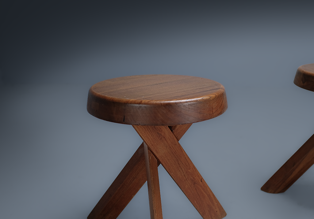 Paire de Tabourets S31: aperçu supérieur d'un seul tabouret