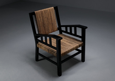 Armchair Wood and Rope: Overview of the armchair
