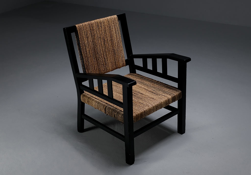 Fauteuil Bois et Corde : Vue d’ensemble du fauteuil