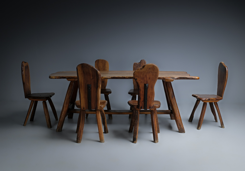 Olive Dining Room: general view of the dining set