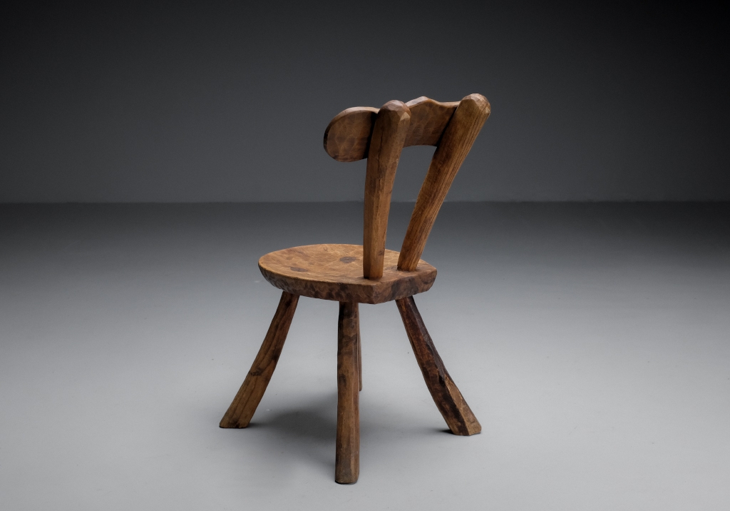Stool or Small Mountain Chair worked back view